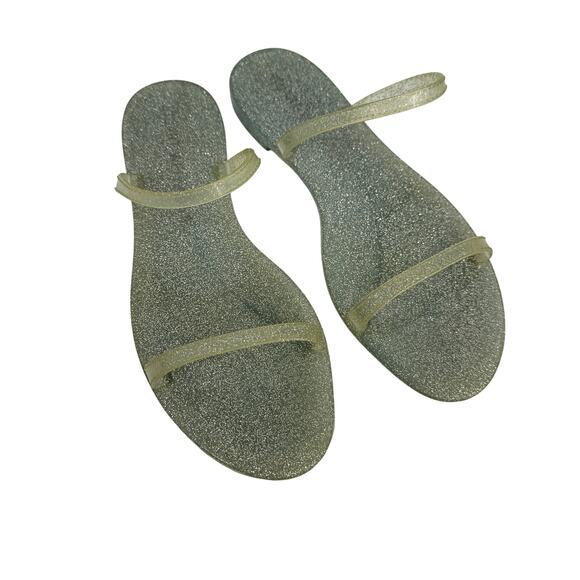 Stuart Weitzman Sawyer Glitter Jelly Sandals Size 9‎ - Picture 4 of 10